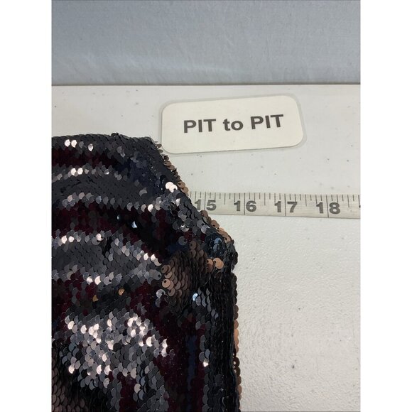 Intimately Free People Seeing Double Sequin Dress size M gold black Vegas party - Picture 5 of 9